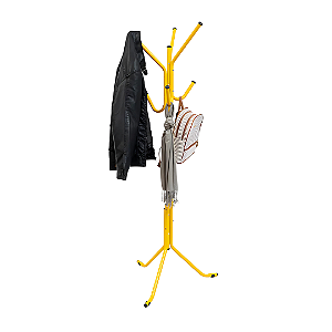Cabideiro de chão pintura eletrostática Amarelo Brilhante - Grande