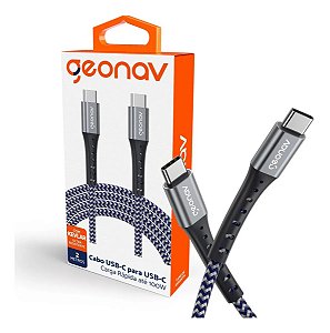 Cabo Tipo C Para Usb-c  Kevlar 2 metros Geonav
