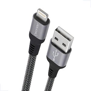 Cabo Lighting Em Nylon Trançado Cinza 2 metros Geonav