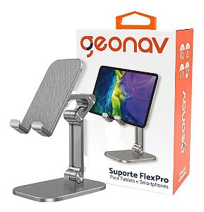 Suporte FlexPro de mesa dobrável para Smartphones e Tablets Geonav