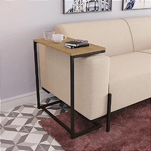 Mesa De Apoio Sofá Estilo Industrial LI025 Kappesberg Freijó