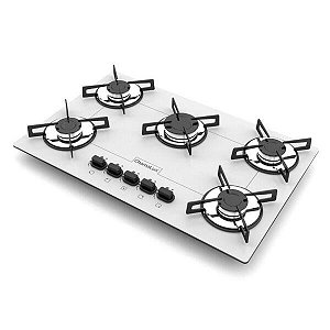 Fogão Cooktop 5 Bocas Ultra Chama Chamalux  Branco