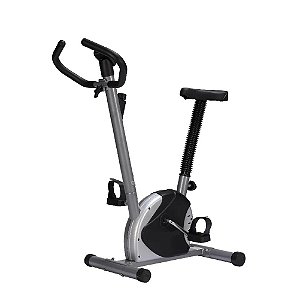 Bicicleta Ergométrica Vertical Residencial Cinza e Preto