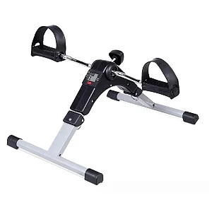 Mini Bicicleta Ergométrica Pedalinho Com Monitor Branco