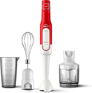 Mixer Pro Philips Walita RI2622 3 em 1 Vermelho e Branco - 220v