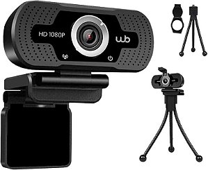 Webcam Full HD 1080P WB Amplo Ângulo 110°