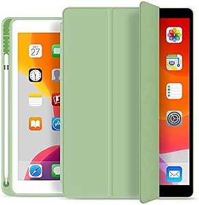 Capa Ipad 7ª, 8ª e 9ª Geração 10.2 Premium Slim Antichoque com Compart. Para Pencil Verde Menta WB