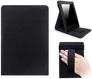 Capa Kindle 10ª Geração WB Alça Elástica e Auto Hibernação Freedom Preta