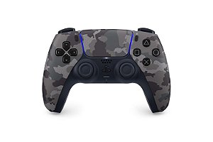 Controle Sem Fio PlayStation DualSense® - Camuflagem Cinza