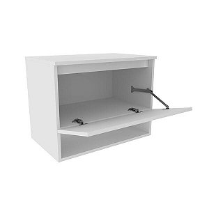 Balcão Gabinete Suspenso para Banheiro Com Prateleira BN3606 Tecnomobili Branco