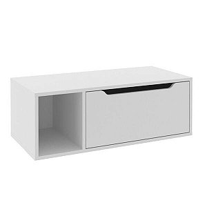 Gabinete Banheiro 80cm 1 Porta Tecno Mobili Bn3644 Branco