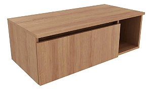 Armário Para Banheiro 1 Porta Amêndoa Bn3601 - Tecno Cor Da Pia Marrom Cor Do Móvel Marrom