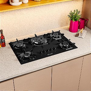 Cooktop Mueller 5 Bocas Com Queimador Tripla Chama
