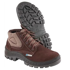 Bota de Segurança em Couro Marluvas Trekking Biqueira em Polipropileno Café