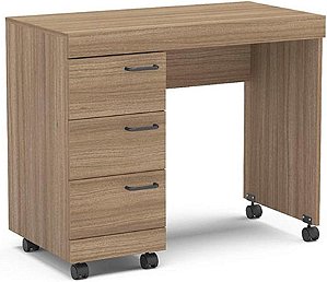 Mesa para Computador 3 Gavetas Osaka Castanho - Politorno