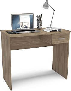 Mesa Escrivaninha Arapeí 1 Gaveta Castanho - Politorno