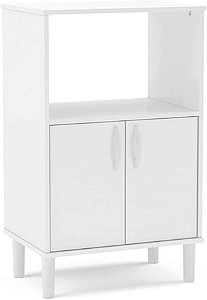 Balcão Multiuso com tampa 2 Portas Cerro Largo Politorno - Branco