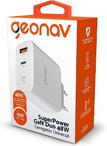 Carregador Superpower Duo 48W Universal GEONAV