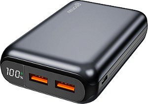 Carregador Portátil 20.000 mAh Preto GEONAV