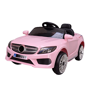 MINI CARRO ELÉTRICO INFANTIL COM CONTROLE REMOTO IMPORTWAY 6V BW007RS - ROSA