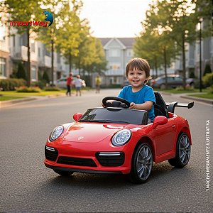 MINI CARRO ELÉTRICO INFANTIL 6V VERMELHO - BW402VM