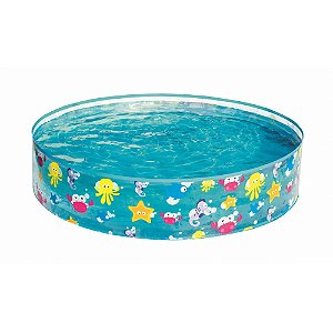 Piscina Infantil Bestway Aquatic 277l Semirígida 1,2mx25cm Multicolor Sparking Sea