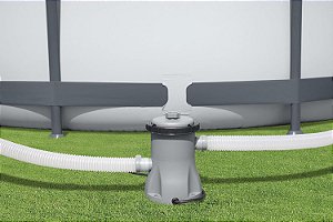Bomba Filtrante 110v Com Capacidade 1.249 Litros/hora Para Piscinas Estruturais E Infláveis Bestway