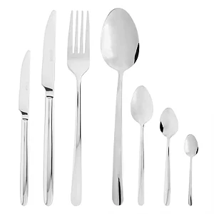 Faqueiro 48 Peças De Aço Inox Wolff Viena Caixa Presenteável Prateado