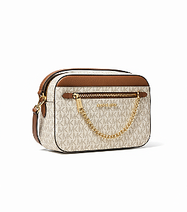 Bolsa Michael Kors Jet Set - Vanilla com Metais Dourados - PROMOÇÃO BEM FRIDAY