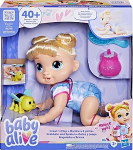 Harper Hugs da linha Baby Alive - “Crawl ’n Play / Engatinha e Brinca