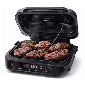 Grill Elétrico Ninja Foodi Smart XL com Termômetro Digital 127V