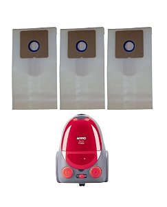 Kit filtro papel aspirador Arno BOOLY com 3 unidades