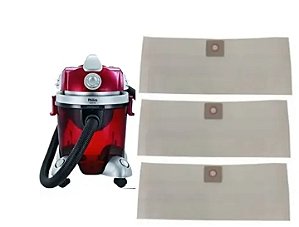 KIT FILTRO PAPEL PHILCO ASPIRADOR PA30 (COM 3 UNIDADES)