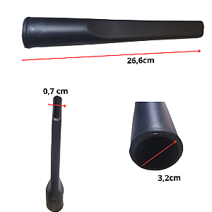 Bico canto aspirador Electrolux A10/A20/Flex/Awd01/Gt20 encaixe 32MM LONGO 26,6cm