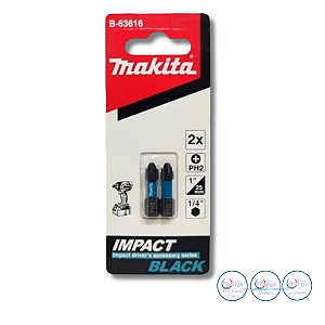 BIT DE IMPACTO MAKITA PH2-25MM  2PCS B-63616