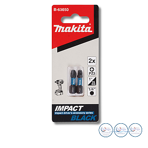 BIT DE IMPACTO MAKITA PZ3-25MM  2PCS B-63650