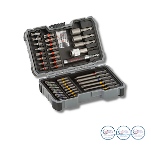 Kit de pontas e soquetes Bosch Extra Hard com 43 peças