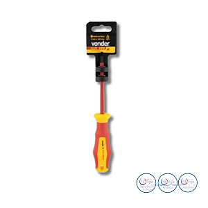 CHAVE DE FENDA ISOLADA VONDER 6,5X150MM 1000V - 35.54.065.150