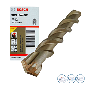 BROCA SDS PLUS 5X  12X200X260 BOSCH - 2 608 833 809
