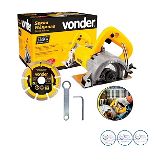 SERRA MARMORE VONDER SMV1300 COM DISCO 127V - 60.01.130.001
