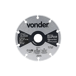 DISCO CORTE 180MM DIAMANTADO METAL SUPER VONDER