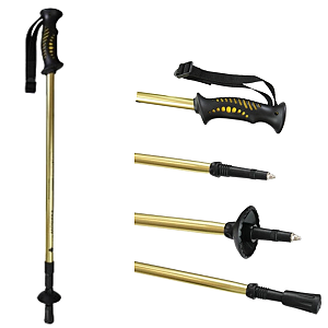 Bastão Caminhada Guepardo em Aluminio Anti-shock Retratil