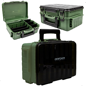 Estojo Organizador Pesca Daisen Estojo Com 26 Divisorias Caixa Maleta Iscas Artificiais