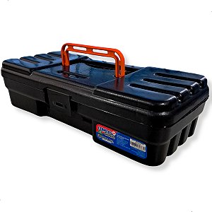Maleta Organizadora 30x14cm P/ Pescaria Ferramentas Preta Arqplast