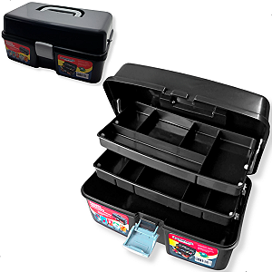 Caixa Maleta Ferramenta Tralha Pesca 11 Divisorias 2 Bandeja ArqPlast