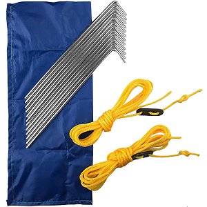 Kit 12 Estacas Espeques Barracas Tendas Lona Camping Nautika