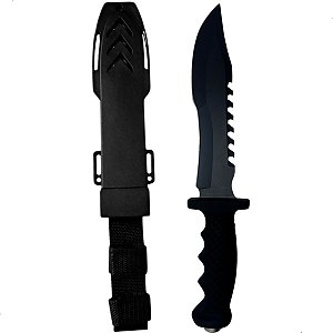 Faca Militar Tatica C/ Bainha Xingu Pesca Caça Sobrevivencia