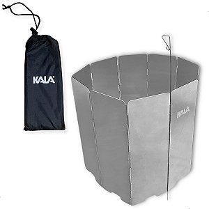 Escudo Protetor Parede Corta Vento Fogareiro Aluminio Kala