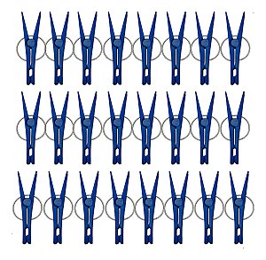 Kit 24pç Prendedor Grampo De Roupa Plastico Forte Resistente