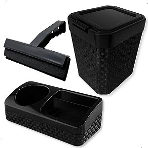 Organizador Pia 3pç Porta Detergente Esponja Rodinho Lixeira